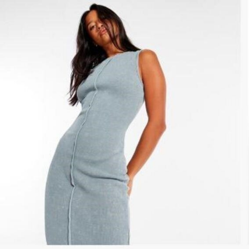 Missguided Seam Front Midaxi Dress  US 8